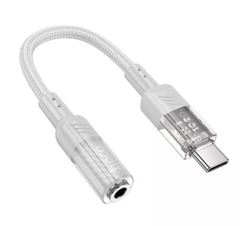 Hoco LS37 USB-C - 3,5mm jack adapter, fehér