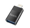 Hoco UA17 OTG adapter USB-A-Lightning, fekete