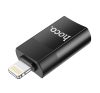 Hoco UA17 OTG adapter USB-A-Lightning, fekete