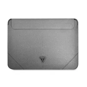   Guess Sleeve Saffiano Triangle Logo, GUCS14PSATLG 14" laptop tok, ezüst