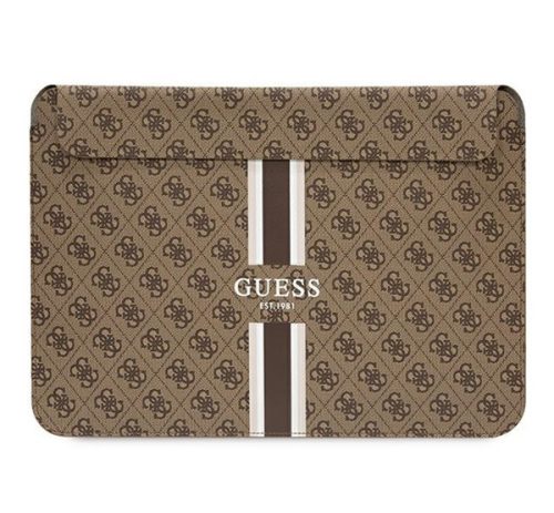 Guess Sleeve 4G Printed Stripes, GUCS16P4RPSW 16" laptop tok , barna