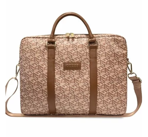 Guess GCube Stripes GUCB15HGCFSEW 16" tablet táska, barna