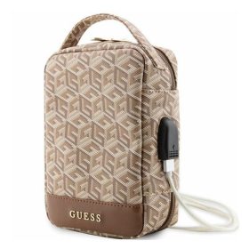 Guess GCube Stripe GUHBHGCFSEW rendszerező táska, barna