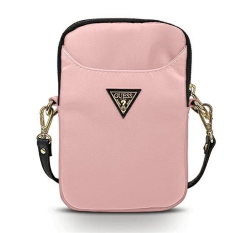 Guess Nylon Triangle Logo GUPBNTMLLP kis táska, rózsaszín 