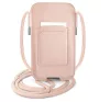 Guess Saffiano Strap GUPHMPSASBPI 6,1" telefontartó táska, rózsaszín