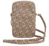 Guess Zip GCube Bottom Stripe GUWBZPGCSPGW kis táska, barna