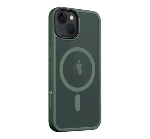 Tactical MagForce Hyperstealth Apple iPhone 13 Magsafe hátlap tok, áttetsző/sötétszöld