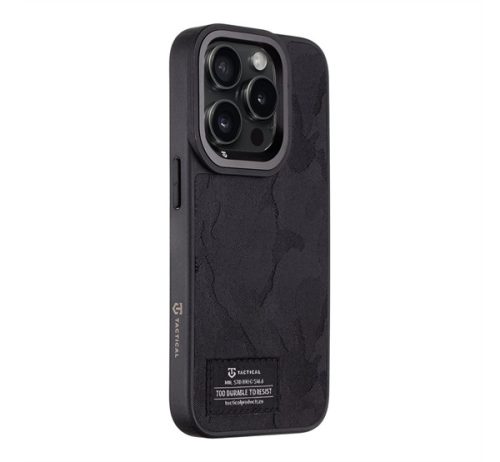 Tactical Camo Troop Apple Iphone 15 Pro hátlap tok, fekete