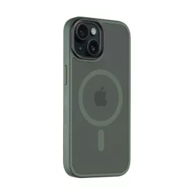   Tactical MagForce Hyperstealth Apple iPhone 15 Magsafe hátlap tok, áttetsző/sötétszöld