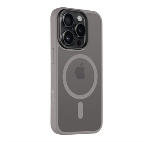 Tactical MagForce Hyperstealth Apple iPhone 15 Pro Magsafe hátlap tok, áttetsző/világosszürke
