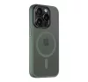 Tactical MagForce Hyperstealth Apple iPhone 15 Pro Magsafe hátlap tok, áttetsző/sötétszöld