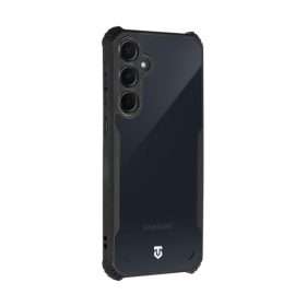   Tactical Quantum Stealth Samsung Galaxy A35 5G hátlap tok, átlátszó/fekete