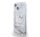 Hello Kitty Liquid Glitter Electroplating Head Logo Apple Iphone 13 hátlap tok, átlátszó