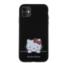 Hello Kitty Liquid Silicone Daydreaming Logo Apple Iphone 11 hátlap tok, fekete