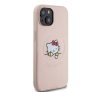 Hello Kitty PU Kitty Asleep Logo Apple Iphone 15 Magsafe hátlap tok, rózsaszín