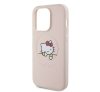 Hello Kitty PU Kitty Asleep Logo Apple Iphone 15 Pro MagSafe hátlap tok, rózsaszín