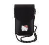 Hello Kitty PU Leather Daydreaming Logo Wallet telefontartó táska, fekete