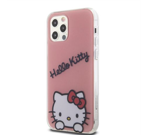 Hello Kitty IML Daydreaming Logo Apple Iphone 12/12 Pro hátlap tok, rózsaszín