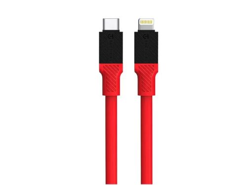 Tactical Fat Man USB-C/Lightning kábel, 1m, Piros