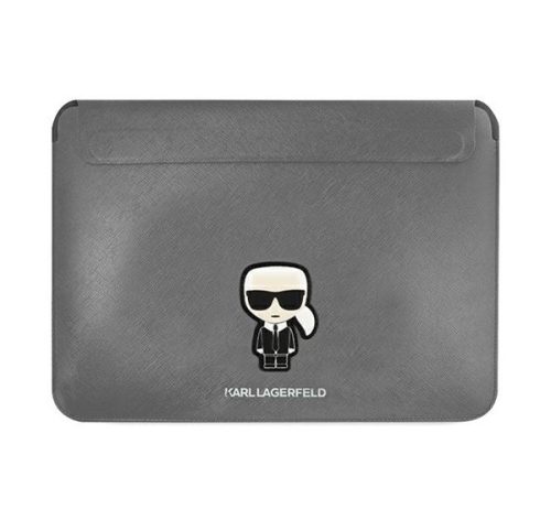 Karl Lagerfeld Sleeve Saffiano Ikonik Karl KLCS14PISFG 14" laptop tok, ezüst