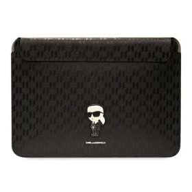   Karl Lagerfeld Sleeve Saffiano Monogram Ikonik KLCS14SAKHPKK 14" laptop tok, fekete