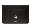 Karl Lagerfeld Sleeve Saffiano Monogram Ikonik KLCS16SAKHPKK 16" laptop tok, fekete