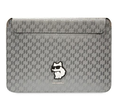 Karl Lagerfeld Sleeve Saffiano Monogram Choupette KLCS14SAKHPCG 14" laptop tok ,ezüst