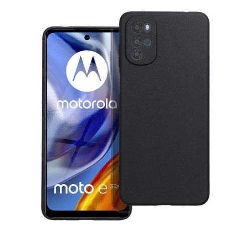 Matt Motorola E32S / G22 szilikon tok, fekete