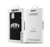 DKNY Liquid Silicone Arch Logo MagSafe iPhone 15 Plus hátlap tok, fekete