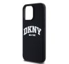 DKNY Liquid Silicone Arch Logo MagSafe iPhone 15 Pro Max hátlap tok, fekete