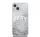 DKNY Liquid Glitter Arch Logo iPhone 15 hátlap tok, átlátszó