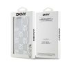 DKNY Liquid Glitter Checkered Pattern iPhone 15 Pro Max hátlap tok, átlátszó
