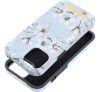 Forcell F-Protect Mirage Apple Iphone 15 Magsafe kompatibilis hátlap tok, tavaszi virágok, levander szürke