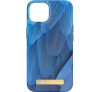 Forcell F-Protect Mirage Apple Iphone 15 Pro Max Magsafe kompatibilis hátlap tok, madártoll minta, kék