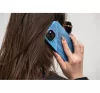 Forcell F-Protect Mirage Apple iPhone 15 Plus Magsafe kompatibilis hátlap tok, madártoll minta, kék