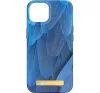 Forcell F-Protect Mirage Apple iPhone 14 Plus Magsafe kompatibilis hátlap tok, madártoll minta, kék