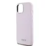 DKNY Liquid Silicone Small Metal Logo Apple iPhone 15 Plus / 14 Plus Magsafe hátlap tok, rózsaszín, DKHMP15MSMCHLP