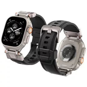   Spigen DuraPro Armor Apple Watch Ultra 3 / 2 / 1 49mm / 10 /  9 / 8 / 7 45mm / SE / 6 / 5 / 4 44mm / 3 / 2 / 1 42mm óraszíj, fekete (AMP07591)