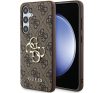 Guess 4G Big Metal Logo Samsung Galaxy A35 hátlap tok, barna, CSA354GMGBR