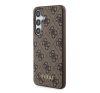 Guess 4G Metal Gold Logo Samsung Galaxy A35 hátlap tok, barna, GUOHCSA35G4GFBR