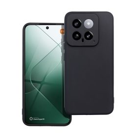 Matt Xiaomi 14 szilikon tok, fekete