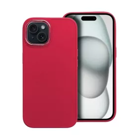   Frame iPhone 15 közepesen ütésálló tok kameravédő kerettel, magenta
