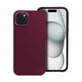   Frame iPhone 15 Plus közepesen ütésálló tok kameravédő kerettel, lila