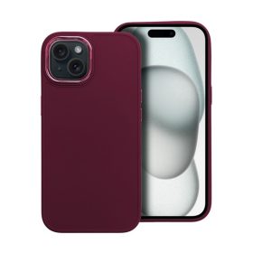   Frame iPhone 15 közepesen ütésálló tok kameravédő kerettel, lila