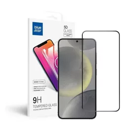   Blue Star Samsung Galaxy S24+ teljes kijelzős kijelzővédő üvegfólia, fekete