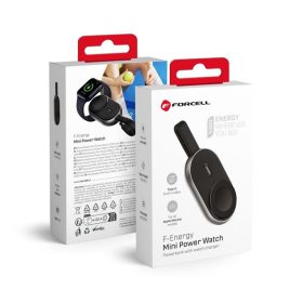   Forcell F-energy Mini Apple watch kompatibilis vezeték nélküli töltő / power bank, fekete (1A 2,5W/1200mAh)