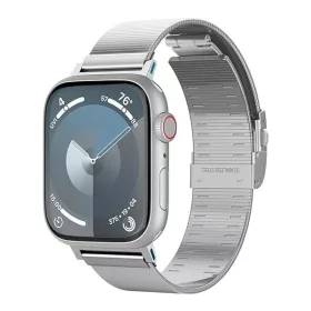   Spigen Sleek Link Apple Watch Ultra 3 / 2 / 1 49mm 10 46mm / 9 / 8 / 7 45mm / SE (2 / 1) / 6 / 5 / 4 44mm / 3 / 2 / 1 42mm szíj, ezüst