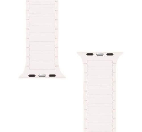 Tactical MagBand Apple Watch 42/44/45/49 mágneses szilikon szíj, fehér