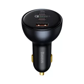   Baseus Qualcomm autós szivargyújtó töltő, USB, 2xUSB-C, 160W, szürke