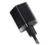 Baseus Super Si Pro gyorstöltő USB-A+ USB-AUSB-C, 30W, fekete